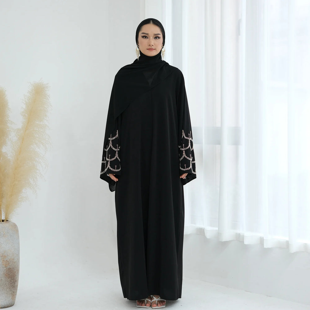 embroidery Women Dress Abaya cardigan Muslim jalabiya Ramadan Vestidos Largos Islam party dresses Arab Long Robe Morocco 2026
