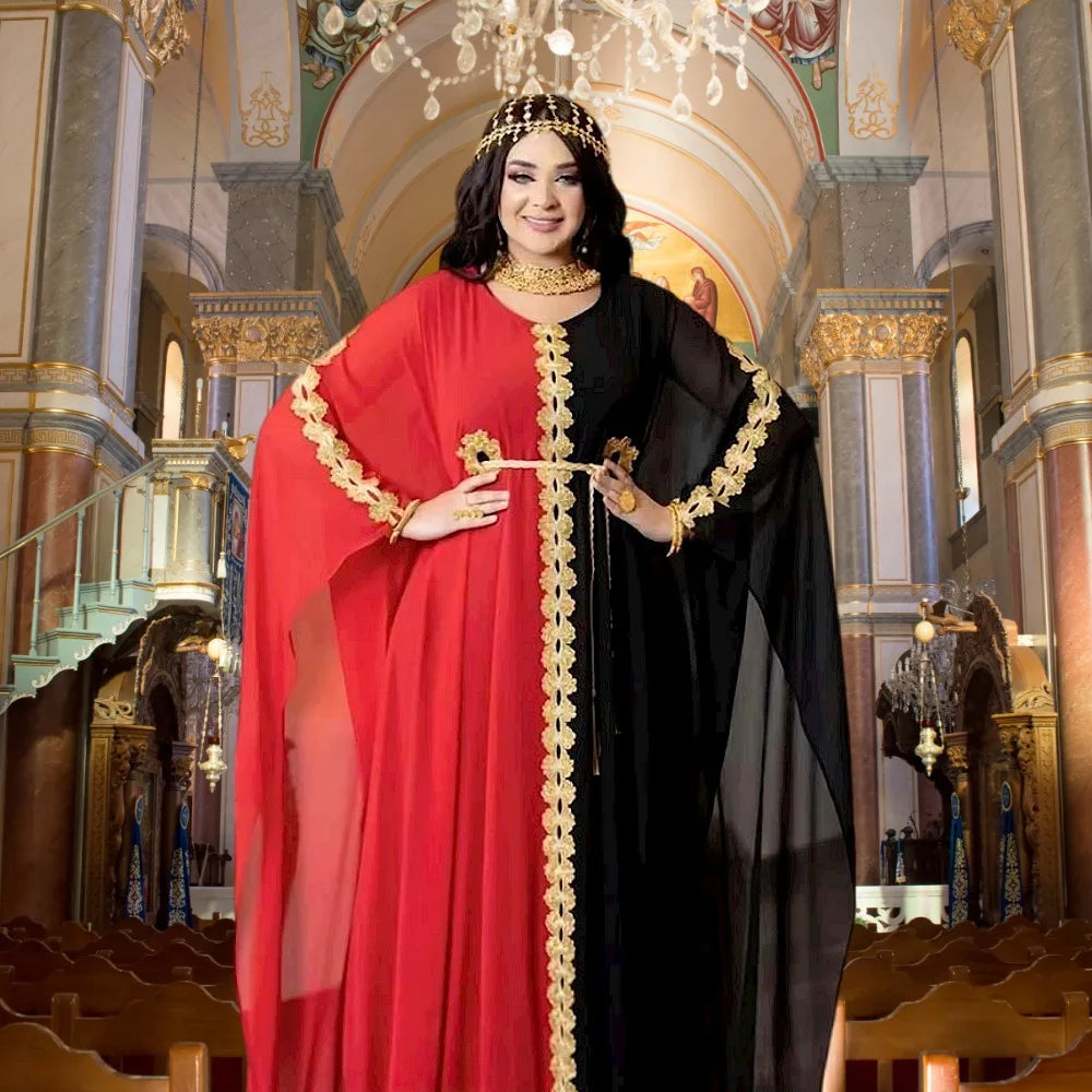 Hot Selling American European African Style Women's Plus Size Loose Vintage Mesh 2 Piece Sets Long Sleeve Robes Female Clothes